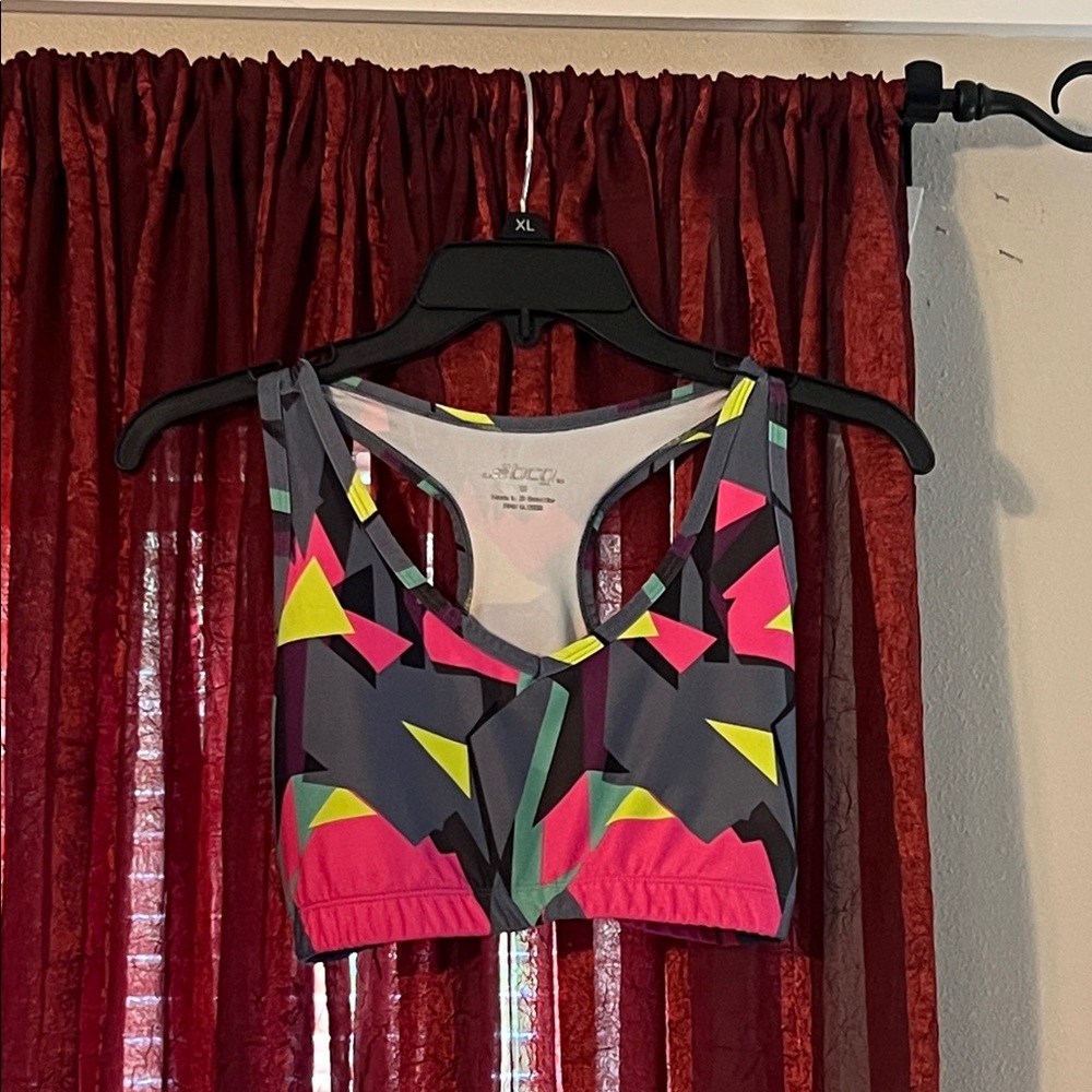 BCG Neon Geometric Sports Bra
